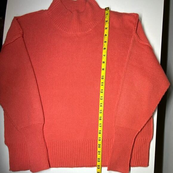 NWOT | Line & Dot | Mock Neck Sweater | Rust Orange | Size S - Picture 11 of 12